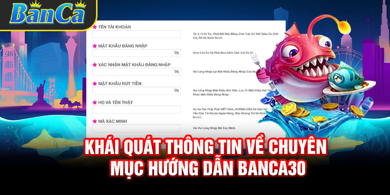 Khái quát thông tin về chuyên mục hướng dẫn Banca30